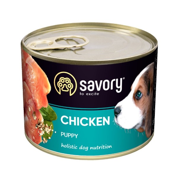 Фото - Паштет для собак Savory Dog All breeds Puppy Chicken для щенков с курицей 200 г (4820232630549)