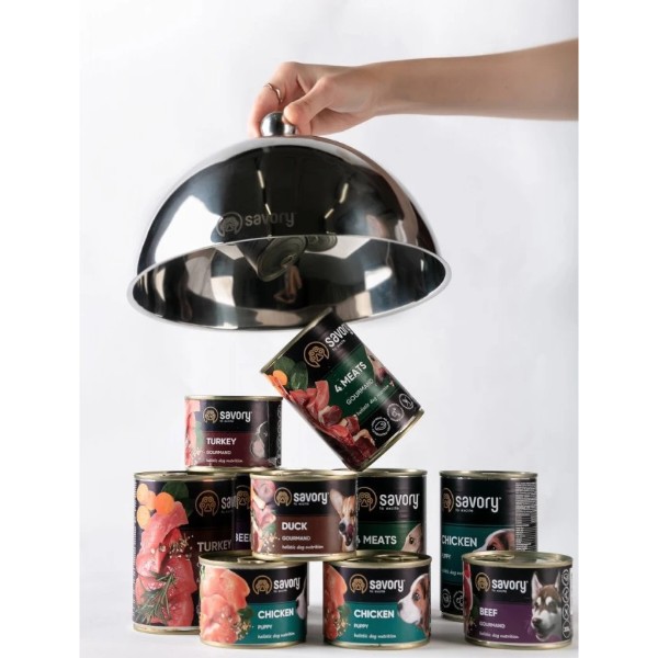 Фото - Влажный корм для собак Savory Dog Gourmand Beef 400 г (4820232630433)