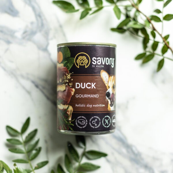 Фото - Паштет для собак Savory Dog Gourmand Duck всех пород с уткой 800 г (4820232630488)