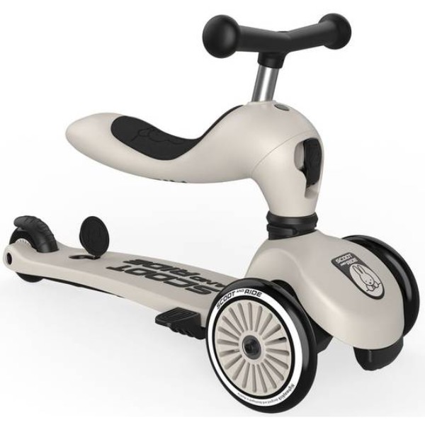 Фото - Триколісний самокат Scoot&Ride серії Highwaykick-1 Push and Go Miffy Light Gray (SR-54155)