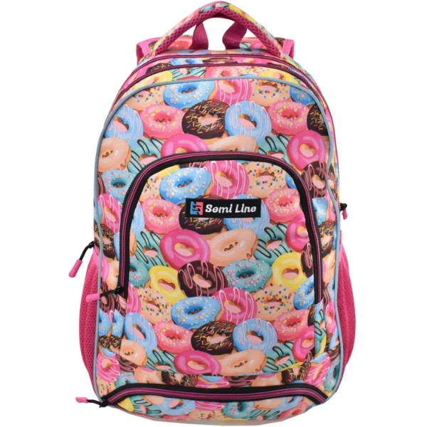 Фото - Рюкзак дитячий Semi Line 19 Rose Donats Print (J4674-4)