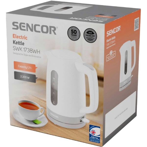Фото - Електричний чайник Sencor SWK 1738WH