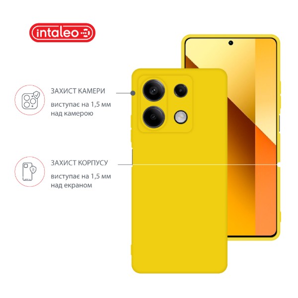 Фото - Чехол для смартфона Intaleo Silicone Case for Xiaomi Redmi Note 13 5G Yellow (1283126601101)