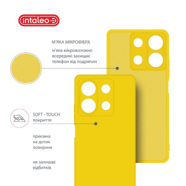 Фото - Чехол для смартфона Intaleo Silicone Case for Xiaomi Redmi Note 13 5G Yellow (1283126601101)