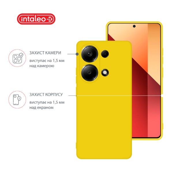Фото - Чехол для смартфона Intaleo Silicone Case for Xiaomi Redmi Note 13 Pro 4G Yellow (1283126601156)
