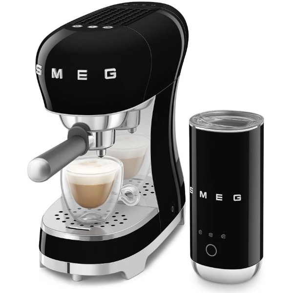Фото - Кофеварка рожковая Smeg ECF12BLEU Black