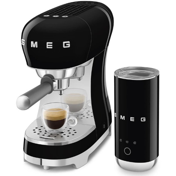 Фото - Кофеварка рожковая Smeg ECF12BLEU Black