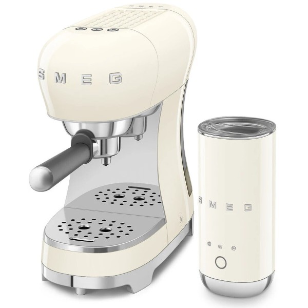 Фото - Кавоварка ріжкова Smeg ECF12CREU Creamy