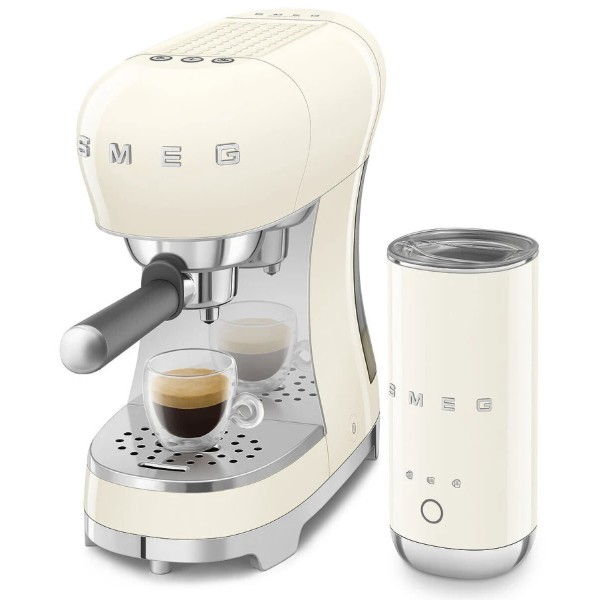 Фото - Кавоварка ріжкова Smeg ECF12CREU Creamy