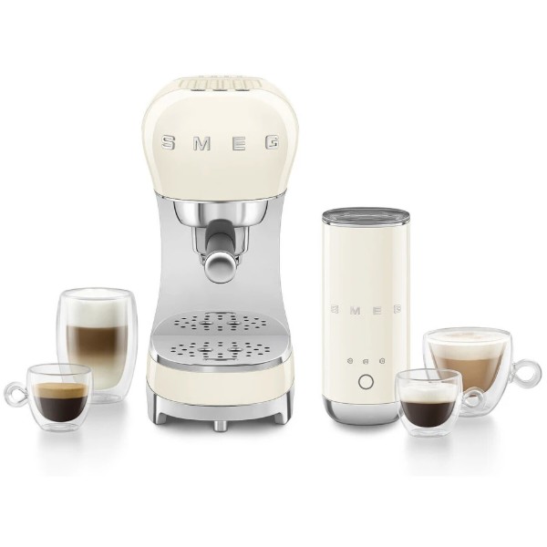 Фото - Кавоварка ріжкова Smeg ECF12CREU Creamy