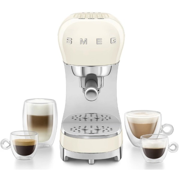 Фото - Кавоварка ріжкова Smeg ECF12CREU Creamy