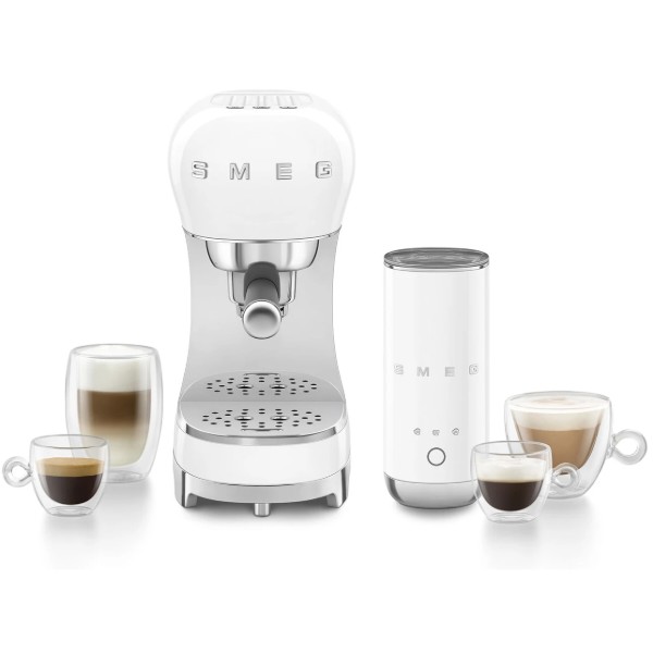 Фото - Кавоварка ріжкова Smeg ECF12WHEU White