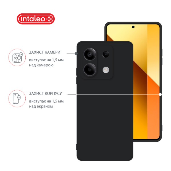 Фото - Чохол для смартфону Intaleo SoftShell for Xiaomi Redmi Note 13 5G Black (1283126592089)