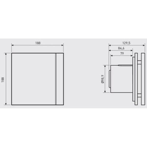 Фото - Витяжний вентилятор Soler&Palau SILENT-100 CHZ SILVER DESIGN -3C