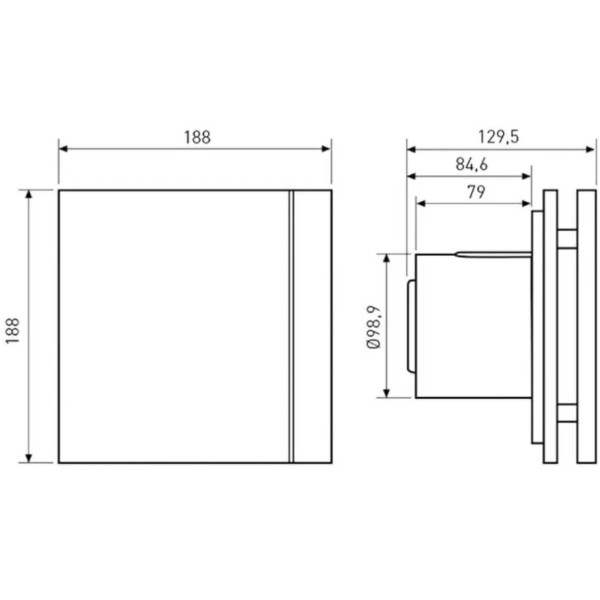 Фото - Вытяжной вентилятор Soler&Palau SILENT-100 CHZ SILVER DESIGN *230V 50*