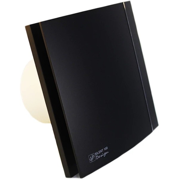 Фото - Витяжний вентилятор Soler&Palau SILENT-100 CRZ MATT BLACK DESIGN-4C