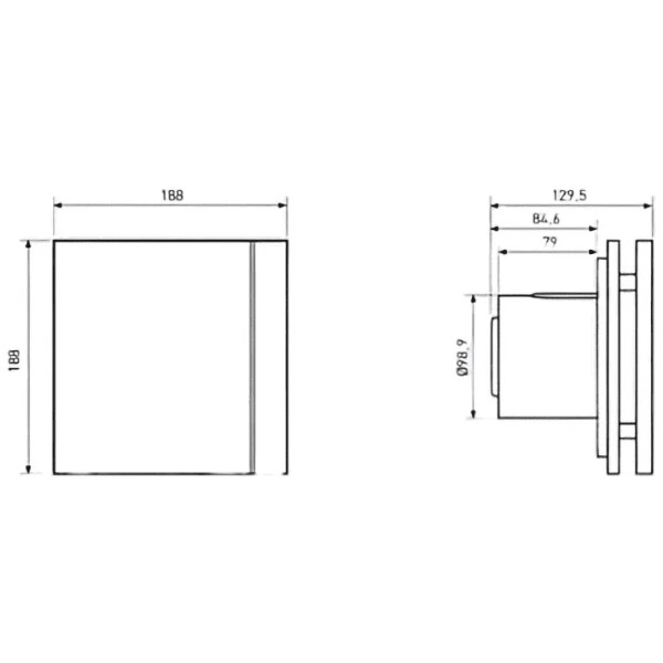 Фото - Витяжний вентилятор Soler&Palau SILENT-100 CRZ MATT WHITE DESIGN-4C