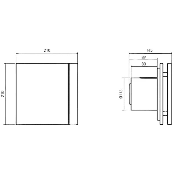 Фото - Витяжний вентилятор Soler&Palau SILENT-200 CHZ DESIGN-3C