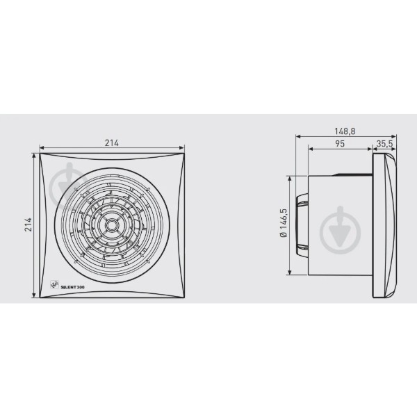 Фото - Вытяжной вентилятор Soler&Palau SILENT-300 CRZ SILVER 230V 50