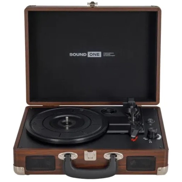 Фото - Виниловый проигрыватель Sound One One Pop Dark Wood