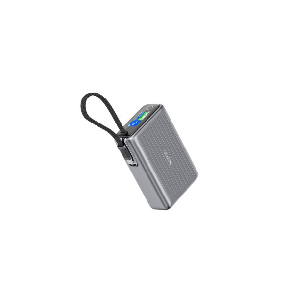 Фото - Батарея мобільна Xipin T198BLP 20000mAh PD65W Built-In USB-C Cable w.Dispay Gray
