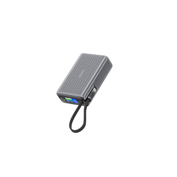 Фото - Батарея мобільна Xipin T198BLP 20000mAh PD65W Built-In USB-C Cable w.Dispay Gray