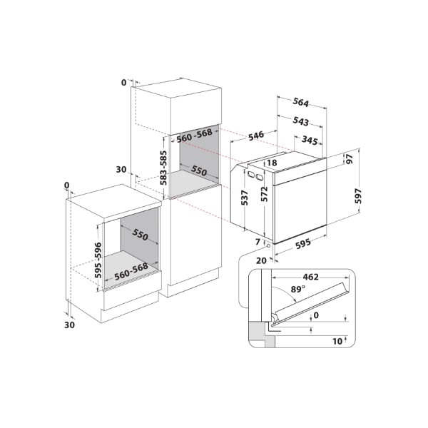 Фото - Духовой шкаф Whirlpool WOI5S8HM2SBA