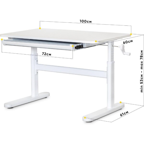 Фото - Парта шкільна Evo-kids TH-210 W Lite