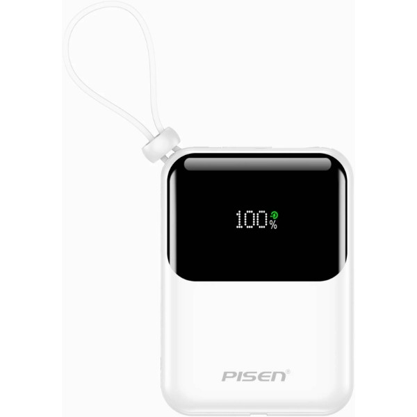 Фото - Батарея мобільна Pisen Sunny Power 22.5W 10000mAh Mini White (TP-D096)