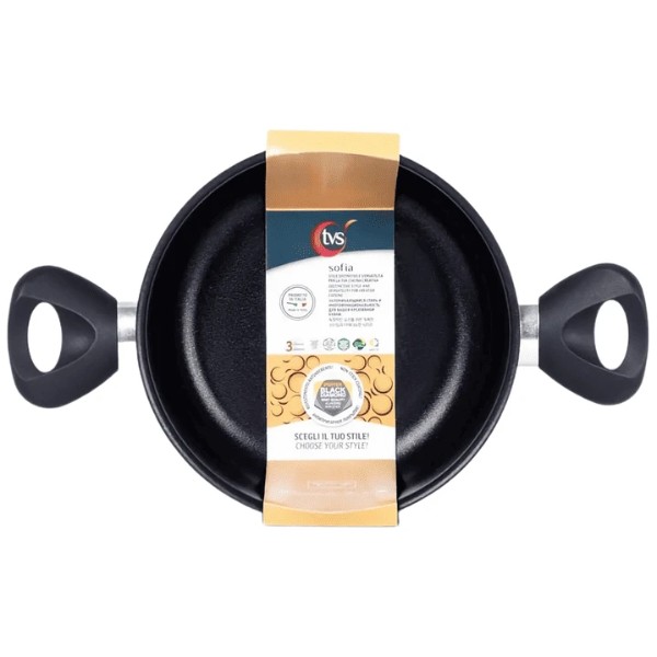 Фото - Кастрюля TVS Sofia 20 см желтая (83404202310101ж)