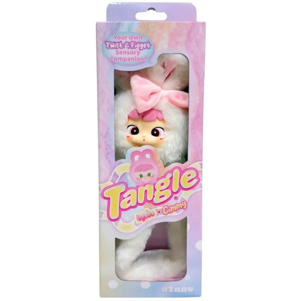 Фото - Коллекционная мягкая игрушка Tangle Cimmy Fluffy Bunny Snowy (HWTANGLE01S01-WC02)