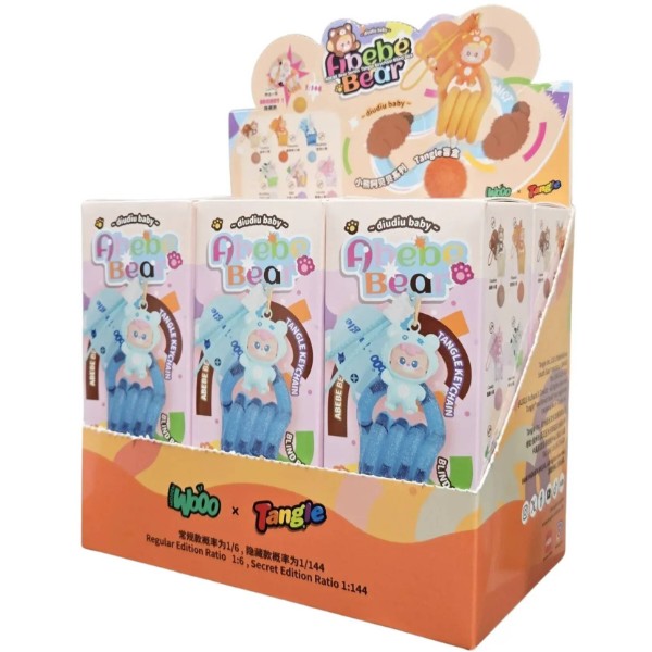 Фото - Коллекционная фигурка Tangle diudiu baby Abebe Bear (HWTANGLEDDP01)