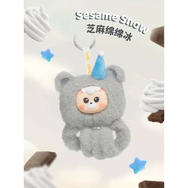 Фото - Колекційна м'яка іграшка Tangle diudiu baby Furry Bear Sesame Snow (HWTANGLE02D01-GD06)