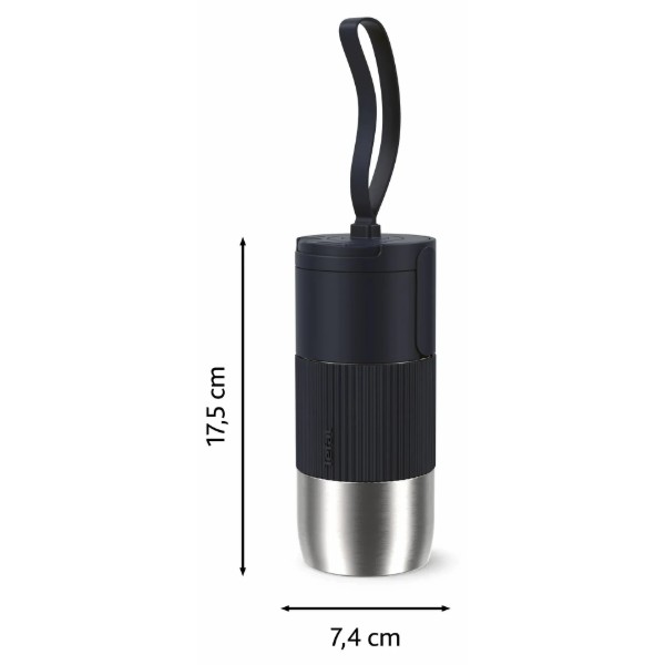 Фото - Термокружка Tefal N2190110 BeYou Flip Lid 0,36 л чёрная