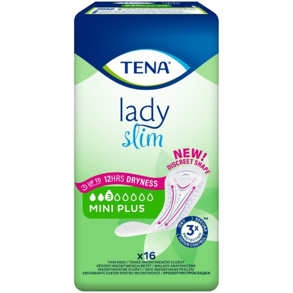 Фото - Прокладки урологічні для жінок Tena Lady Slim Mini Plus 16 шт. (7322540852868)