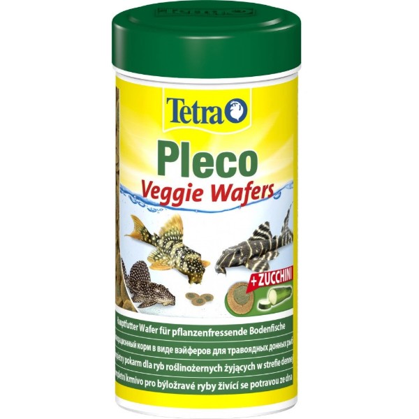 Фото - Корм для риб Tetra Pleco Veggie Wafers для травоїдних донних пластинки 250 мл (4004218151239)