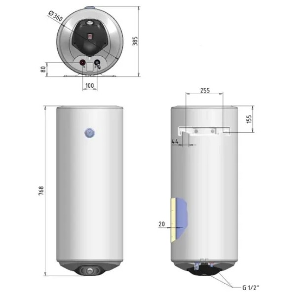 Фото - Водонагрівач Thermo Alliance Spectra SV0503616DS slim