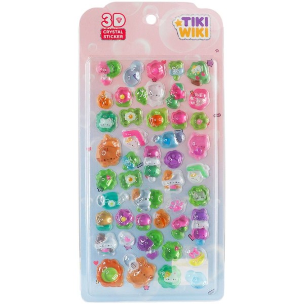 Фото - Наклейки Tiki Wiki серии Crystal – ТИКИ КОТИКИ В САДУ (25ESE009-10)