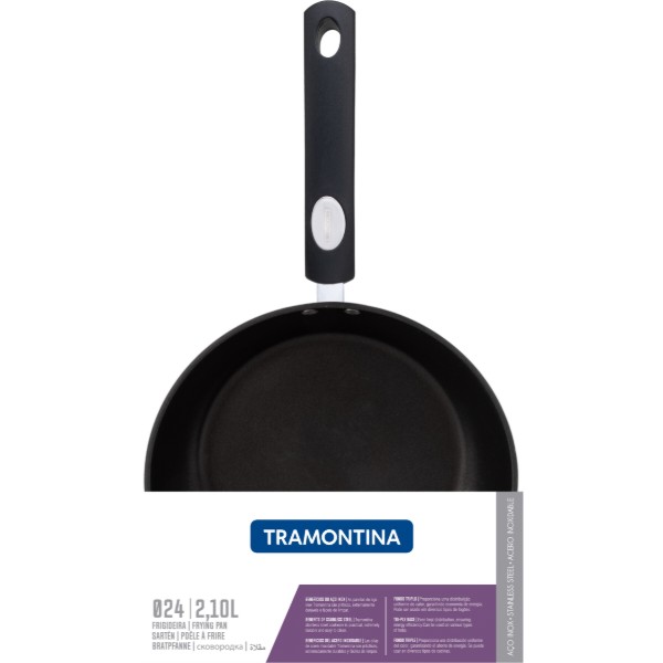 Фото - Сковорода універсальна Tramontina Solar silicone 24 см б/кр (62135/247)