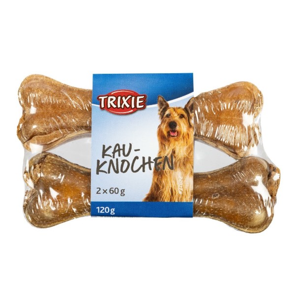 Фото - Ласощі для собак Trixie Кісточка пресована з рубцем 60 г 2 шт. (4011905276229)