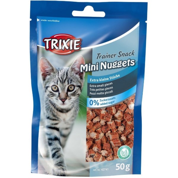 Фото - Ласощі для котів Trixie Premio Trainer Snack Mini Fish Nuggets з тунцем та куркою 50 г (4011905427416) Фото - Ласощі для котів Trixie Premio Trainer Snack Mini Fish Nuggets з тунцем та куркою 50 г (4011905427416)