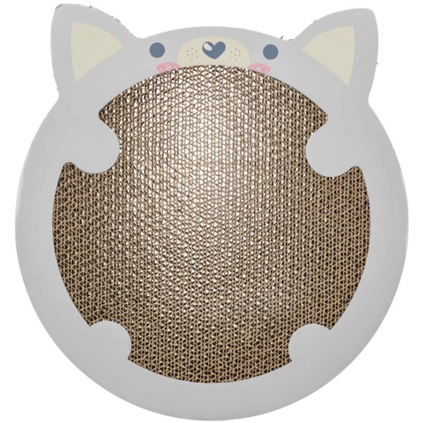 Фото - Дряпка підлогова Trixie в формі хом яка з котячою м'ятою 31х2,5х32,5 см світло-сіра (4011905480411)