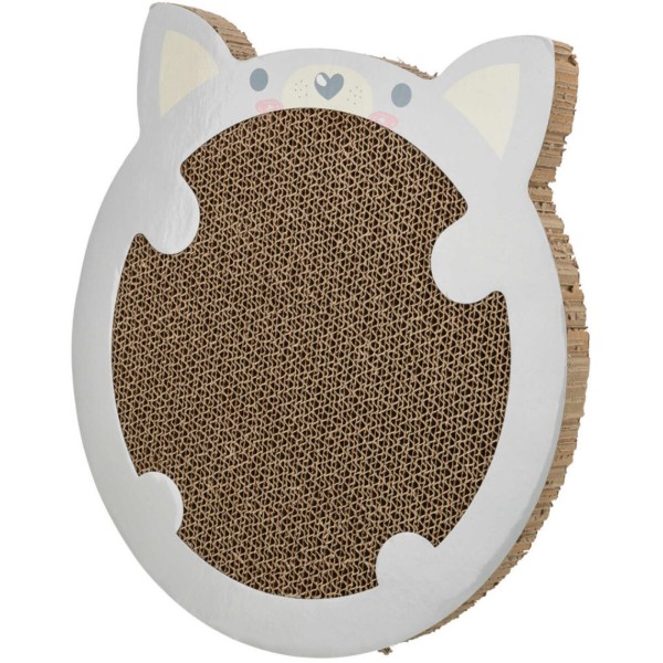 Фото - Дряпка підлогова Trixie в формі хом яка з котячою м'ятою 31х2,5х32,5 см світло-сіра (4011905480411)