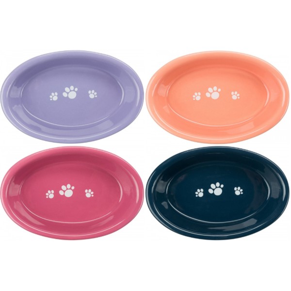 Фото - Миска для животных Trixie для кошек короткомордых пород овальная 15 х 10 см 200 мл в ассортименте (4047974244951)