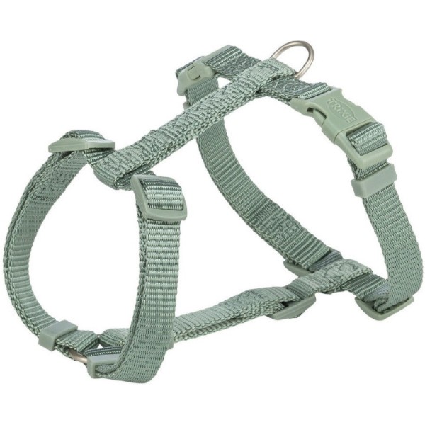 Фото - Шлея для собак Trixie Premium H-harness XS–S 30–44 см 10 мм світло-зелена (4053032673052)