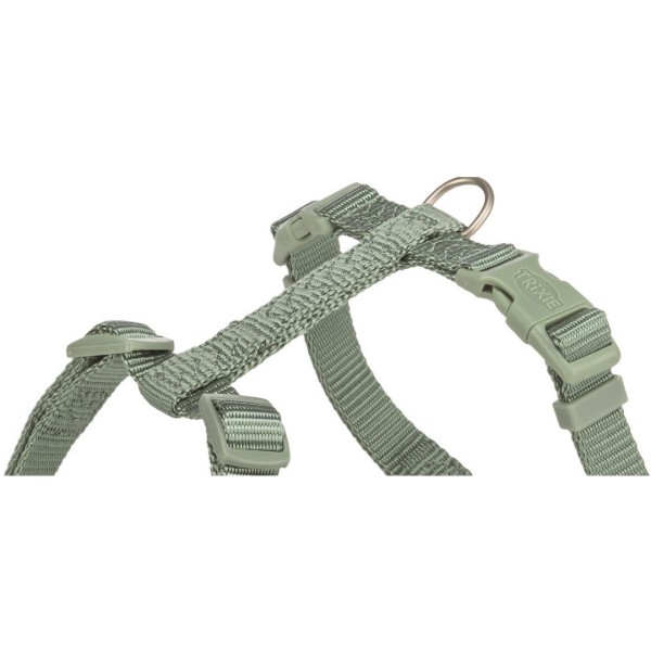 Фото - Шлея для собак Trixie Premium H-harness XS–S 30–44 см 10 мм світло-зелена (4053032673052)