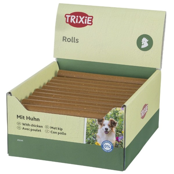Фото - Ласощі для собак Trixie Chewing stick, poultry жувальні з куркою 65 г (4011905317458)