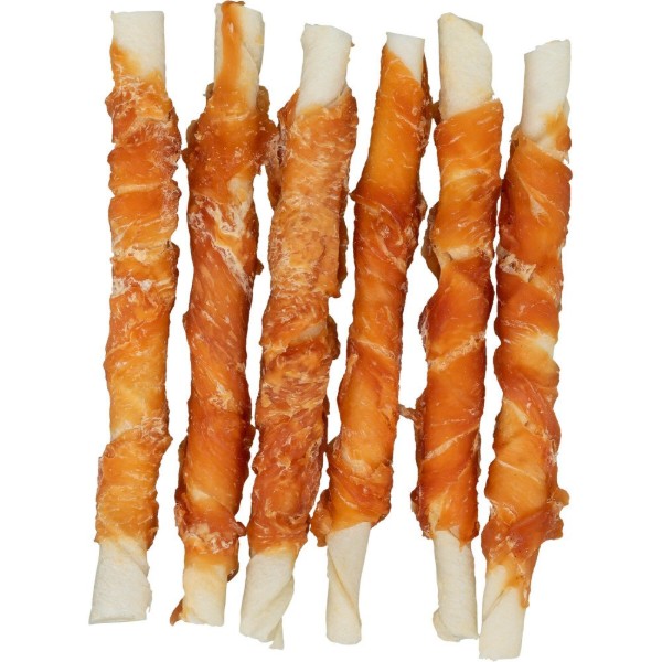 Фото - Ласощі для собак Trixie Denta Fun Chewing Rolls для чищення зубів з куркою 70 г 6 шт. (4011905313252)