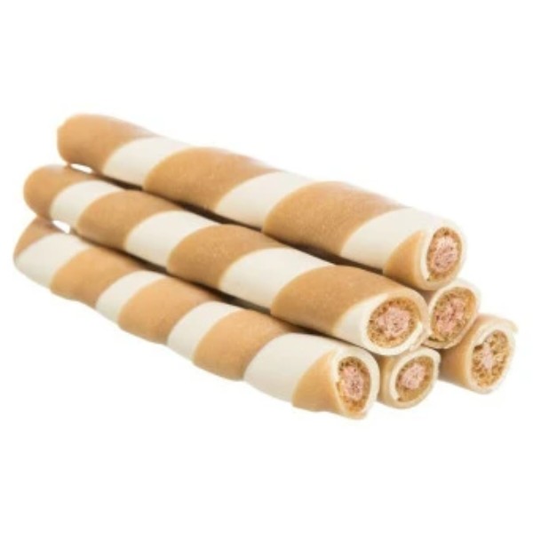 Фото - Ласощі для собак Trixie Filled Chew жувальна з куркою 17 г 100 шт. (4011905276465)