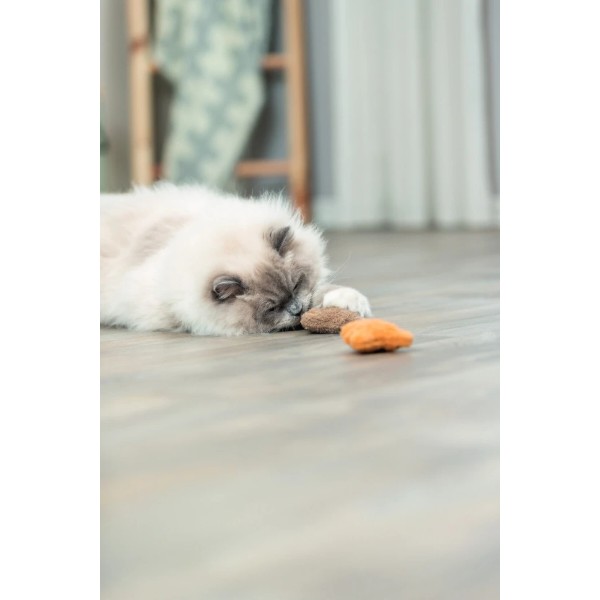 Фото - М'яка іграшка для котів Trixie Ведмідь з котячою м'ятою 8 см блакитний (4011905456645)